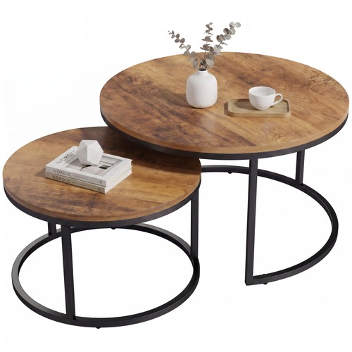 Couchtisch 2er set runde - couchtisch, set,