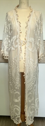 Damen kimono farbe beige - farbe,