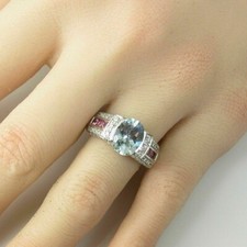2,50 Kt Aquamarin Oval Diamant