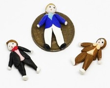 Puppenhaus Clay Figuren Kuchen