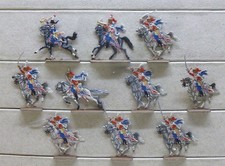 10 Zinnfiguren Preussen 1750 Husaren Kavallerie 7jähriger Krieg 30mm bemalt