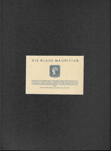 Blaue mauritius faksimile 1986 - blaue,