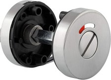 Edelstahl Rosette Rosetten-Paar WC WC-Verriegelung rund Badezimmer Drehriegel