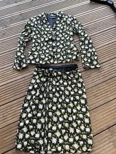 DOLCE & GABBANA Anzug Jacke mit Rock Seide Silk Gr IT 44 D 38