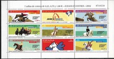 2002 Spanien Mi. 3743-9**MNH   Weltreiterspiele, Jerez de la Frontera
