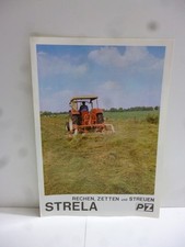 PZ STRELA Schwadrechen IHC IH Traktor Original Schlepperprospekt 4 Seiten