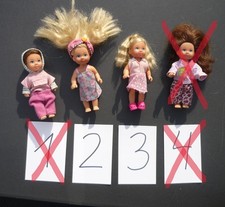 nur noch 5 Püppchen:  Barbie's kleine Schwester,  wie abgebildet
