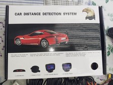 LCD Einparkhilfe +8 Sensoren zum Nachrüsten Parkhilfe Rückfahrwarner PDC Weiß