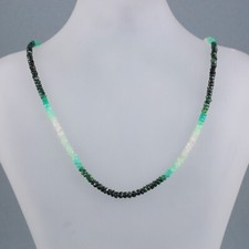 Collier Smaragd Kette 925er