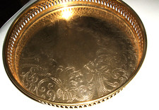 Rundes Reelingtablett 24 Karat