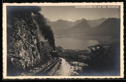 Ansichtskarte schafberg - ansichtskarte,