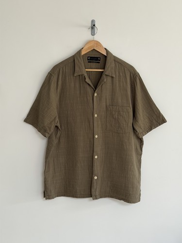 Allsaints baumwollhemd khaki - allsaints,