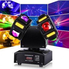 BOSYTRO 120W Disco licht, Doppelkopf Discolicht Partylicht, LED Bühnenlicht