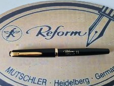 Reform Füller Kolbenfüller Calligraph 1,1 mm schwarz Mutschler Heidelberg 70er
