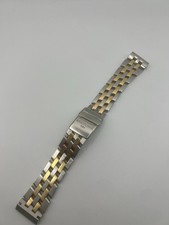 BREITLING CROSSWIND PILOTBAND 22MM STAHL/GOLD 357D ZUSTAND CHRONOMAT EVOLUTION