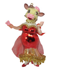 Kuh Rind Lady festlich Cow