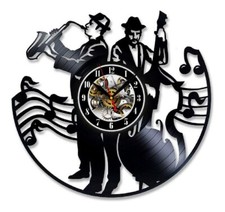 Jazz Musik Vinyl Wanduhr Kunst