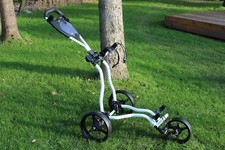 Marken 3-Rad Golftrolley weiß Trolley Golf Golfwagen