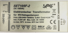 Ersatztrafo für SELF SET105F-2 Transformator 105 Watt NV - Halogentrafo 105VA R2