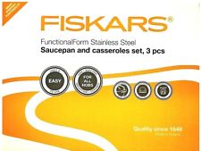 Kochtopfset 3-teilig FISKARS Topf Set Kochgeschirr Töpfe Kochen INDUKTION