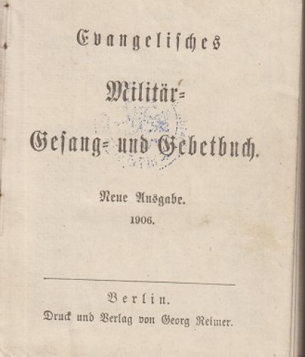 Evangelisches militär gesang - evangelisches, militär-gesang-