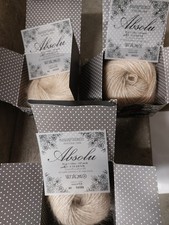 75g / 3x Anny Blatt Wolle Angora Absolu renard Fb. 918 seltener Luxus