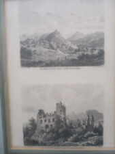 Original Stahlstich „Schöllang & Fluhenstein Sonthofen“ G. Scheuzer J. Riegel