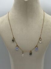 D205# Melissa Joy Manning Mondstein Collier /  Kette G Gold 585 punziert 45 cm#2