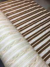 123 Polsterstoff Antik Biedermeier Streifen braun Goldton Polsterer Möbelstoff  