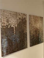 XXL Leinwand Bilder Modern Abstrakt Wandbild Deko Kunst Grau Bild Art Abstract