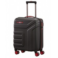 Travelite Vector 4-Rollen Hartschalenkoffer Trolley S 40L schwarz Sonax-Edition