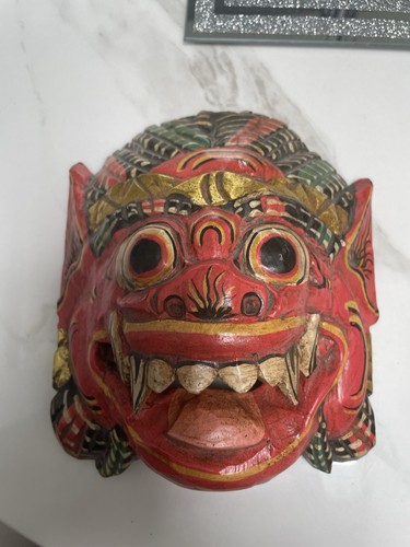 Balinesische holz maske - maske, barong