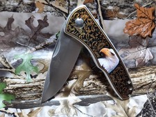 THIRD Taschenmesser - ADLER - 3D DAMASZENER PRÄGUNG - NEU & ovp - TH-N90A