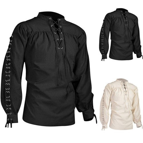 Herren mittelalter gothic hemd - herren,