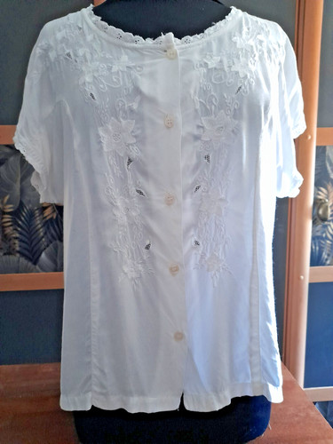 Bluse shirt tunika - bluse, weiß