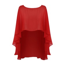 DE Damen Chiffon Poncho Schal
