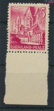 Briefmarken Franz. Zone-Rheinland Pfalz 1947 Mi 10II, Sirene auf Dach (Fel(96270