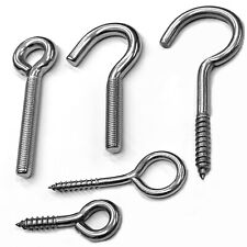 Schraubhaken Edelstahl VA Ösenschraube ÖSENHAKEN Ringschrauben HAKEN