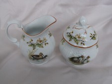 Seltmann Weiden Bavaria Bayreuth Hubertus. Zuckerdose und Milchkanne. Jagdmotiv.