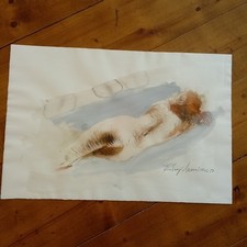Original Aquarell Bild Redzep