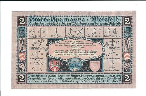 Notgeld bielefeld - notgeld,