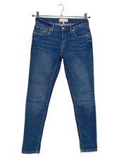 MANGO Mom Jeans Damen Gr. 34/XS Blau Olivia Baumwolle Casual