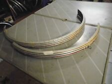 alte Fahrrad Schutzblech 26" Damen vorne + hinten rot - schwarz mit Halter RETRO