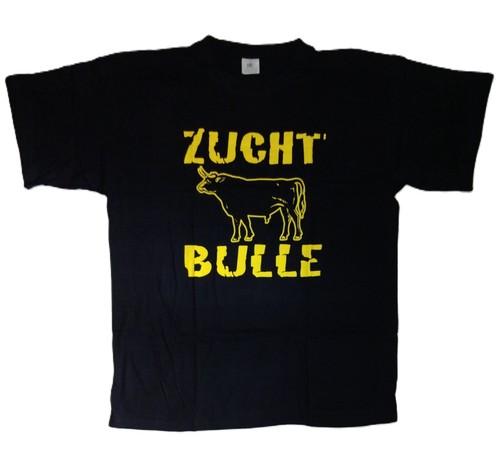 Fun shirt zuchtbulle - fun, schwarz