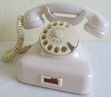 W48 Telefon W 48, Juni 1960, antik, Wählscheibe, 63 Jahre alt, Sammler