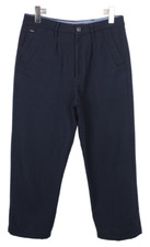 G-Star Bronson Loose Pleat 3D Chino Hose Damen W26 L25 Wollmischung Marineblau