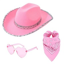 Cowboyhut mit Sonnenbrille und