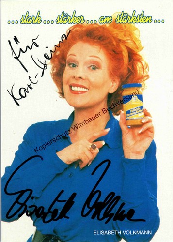 Original autogramm elisabeth - autogramm,
