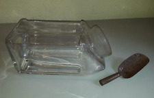 Um 1930 Verkaufsglas Bonbonglas + Abwiegeschaufel aus Tante Emma Laden D.R.P.