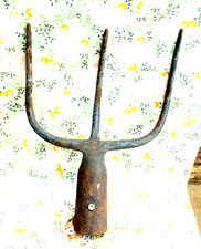 alte 3 Zinken Mistgabel  Forke